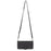 For Samsung Galaxy S26 FE Case Skin-Touch Leather Imprinted Wallet Phone Cover with Shoulder Strap + Wrist Strap - Black - 4