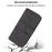 For Samsung Galaxy S26 FE Case Skin-Touch Leather Imprinted Wallet Phone Cover with Shoulder Strap + Wrist Strap - Black - 6