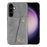 For Samsung Galaxy S26 FE Case with Card Slots Kickstand Leather + TPU Phone Cover - Grey - 2