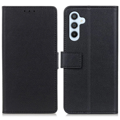 For Samsung Galaxy S26 FE Case PU Leather Stand Wallet Phone Cover - Black - 1