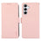 ABEEL For Samsung Galaxy S26 FE Case Leather Phone Cover with RFID Blocking Wallet - Pink - 1