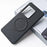 For Sony Xperia 1 VIII Magnetic Case X-Patterned TPU PU Leather PC Anti-Drop Phone Cover - Black - 1