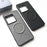 For Sony Xperia 1 VIII Magnetic Case X-Patterned TPU PU Leather PC Anti-Drop Phone Cover - Black - 4