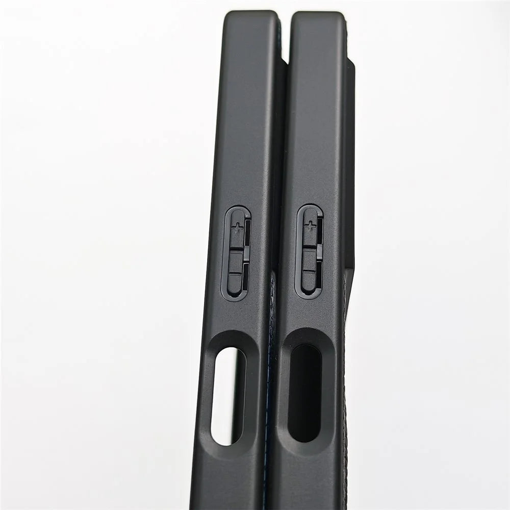 For Sony Xperia 1 VIII Magnetic Case Litchi Texture PU Leather Coated PC + TPU Protective Phone Cover - Black - 3