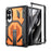For Samsung Galaxy Z Fold8 Case Kickstand Hinge Protection Rugged PC + TPU Phone Cover - Orange - 2