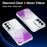 For Samsung Galaxy A27 5G Magnetic Case Gradient Glitter Shockproof TPU PC Phone Cover - Purple - 2