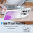For Samsung Galaxy A27 5G Magnetic Case Gradient Glitter Shockproof TPU PC Phone Cover - Purple - 4