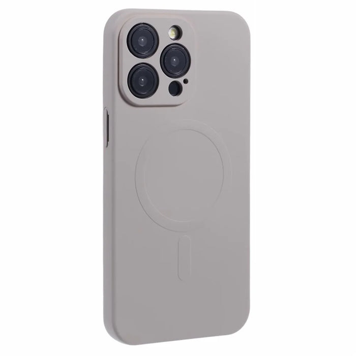For iPhone 14 Pro Max Magnetic Phone Case TPU Anti-Scratch Cover Compatible with MagSafe - Grey - 3