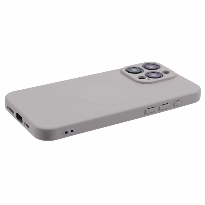 For iPhone 14 Pro Max Magnetic Phone Case TPU Anti-Scratch Cover Compatible with MagSafe - Grey - 6