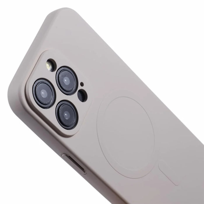 For iPhone 14 Pro Max Magnetic Phone Case TPU Anti-Scratch Cover Compatible with MagSafe - Grey - 7