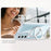 For Samsung Galaxy S26 FE Magnetic Case Double Color Rotating Ring Kickstand PC + TPU Phone Cover - White - 4