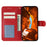 For Samsung Galaxy S26 FE Case PU Leather Flip Wallet Phone Cover with Strap - Red - 2