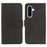 For Samsung Galaxy S26 FE Case Flip Wallet Striped Texture Leather Phone Cover - Black - 1