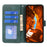 For Samsung Galaxy S26 FE Case Strong Magnetic Leather Wallet Phone Cover with Striped Texture - Green - 2