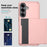 For Samsung Galaxy S26 FE Case with Card Holder TPU + PC Phone Back Cover - Rose Gold - 4