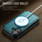 CASEME for iPhone 16 Plus Case  053  Magnetic RFID Blocking Wallet Flip Leather Phone Cover - Blue Green - 4
