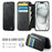 CASEME for iPhone 13 Case  053  Magnetic RFID Blocking Wallet Flip Leather Phone Cover - Black - 2