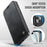CASEME for iPhone 13 Case  053  Magnetic RFID Blocking Wallet Flip Leather Phone Cover - Black - 7