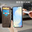 CASEME for Samsung Galaxy S23 Case  053   Magnetic RFID Blocking Wallet Flip Leather Phone Cover - Coffee - 5