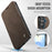 CASEME for Samsung Galaxy S23 FE Case  053   Magnetic RFID Blocking Wallet Flip Leather Phone Cover - Coffee - 7