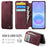CASEME for Samsung Galaxy A56 5G Case  053   Magnetic RFID Blocking Wallet Flip Leather Phone Cover - Red - 2