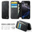 CASEME for iPhone 16 Pro Case  053  Magnetic RFID Blocking Wallet Flip Leather Phone Cover - Black - 2