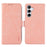 ABEEL For Samsung Galaxy S26 FE Case PU Leather Folio Stand View RFID Blocking Phone Cover - Pink - 1