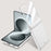 For Samsung Galaxy Z Flip8 Case Hard PC Hinge Protection Phone Cover with Rear Small Screen Protector - Silver - 1