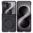 For Samsung Galaxy Z Flip8 Magnetic Case Hard PC Phone Cover with Rear Small Screen Protector - Black - 1