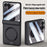 For Samsung Galaxy Z Flip8 Magnetic Case Hard PC Phone Cover with Rear Small Screen Protector - Black - 3