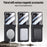 For Samsung Galaxy Z Flip8 Magnetic Case Hard PC Phone Cover with Rear Small Screen Protector - Black - 4
