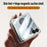 For Samsung Galaxy Z Flip8 Magnetic Case Hard PC Phone Cover with Rear Small Screen Protector - Black - 7