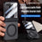 For Samsung Galaxy Z Flip8 Case Magnetic Kickstand PC + TPU Matte Phone Cover with Tempered Glass Screen Protector - Black - 3