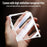 For Samsung Galaxy Z Flip8 Case PC + TPU Matte Phone Cover with Tempered Glass Screen Protector - White - 4