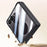 For Samsung Galaxy Z Flip8 Case PC + TPU Matte Phone Cover with Tempered Glass Screen Protector - White - 6