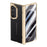 For Samsung Galaxy Z Fold8 Ultra Case with Tempered Glass Screen Protector Lens Kickstand Electroplated Phone Cover - Black - 2