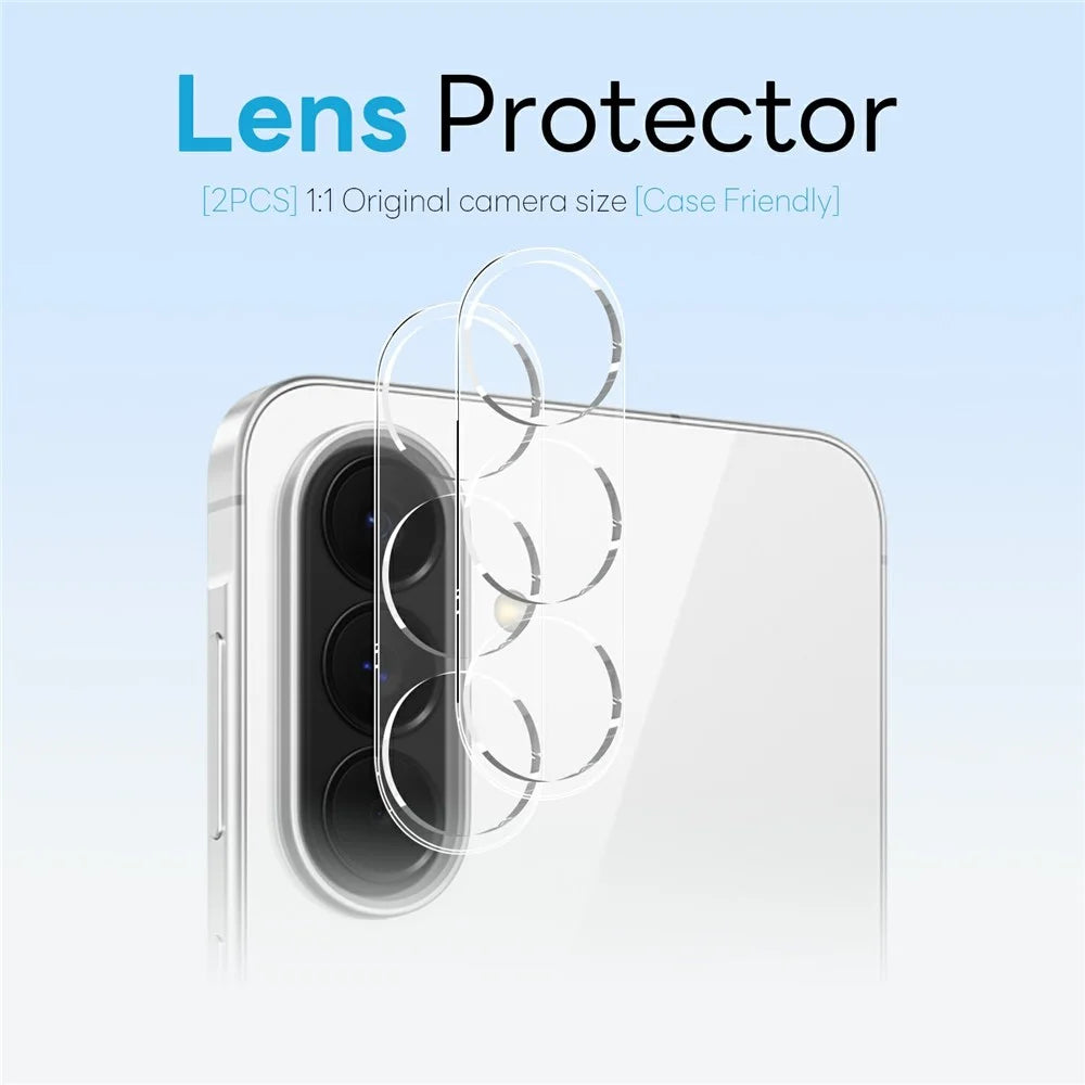 NORTHJO 5 in 1 Set for Samsung	Galaxy S26 FE Magnetic Case PC + TPU Phone Cover with 2 Front Screen Protector + 2 Lens Film - Transparent - 4