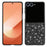 For Samsung Galaxy Z Flip8 Case Electroplating TPU + PC Sparkling Glitter Phone Back Cover - Black - 1