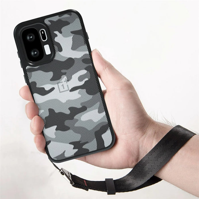 IBMRS Mobile Cover for OnePlus Ace 6 Ultra 5G Soft TPU + Hard PC Case with Wrist Strap (Precision Cutouts) - Artistic Camouflage - 3