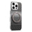 For iPhone 16 Pro Max Case Magnetic Kickstand PU Leather + PC + TPU Gradient Phone Cover - Black - 2