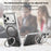 For iPhone 17 Pro Max Case Magnetic Kickstand PU Leather + PC + TPU Gradient Phone Cover - Black - 7