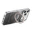 For iPhone 17 Pro Case Magnetic Kickstand PU Leather + PC + TPU Gradient Phone Cover - Black - 4