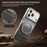For iPhone 17 Pro Case Magnetic Kickstand PU Leather + PC + TPU Gradient Phone Cover - Black - 6