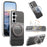 For Samsung Galaxy S26 Case Magnetic Kickstand PU Leather + PC + TPU Gradient Phone Cover - Black - 1