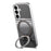 For Samsung Galaxy S25+ / S24+ Case Magnetic Kickstand PU Leather + PC + TPU Gradient Phone Cover - Black - 3
