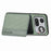 For Nothing Phone (4a) Pro Case RFID Blocking Carbon Fiber Leather Phone Back Cover with Card Holder - Green - 3