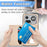 For Nothing Phone (4a) Pro Case RFID Blocking Carbon Fiber Leather Phone Back Cover with Card Holder - Green - 6