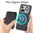 For Nothing Phone (4a) Pro Magnetic Case Detachable Card Holder Phone Back Cover - Black - 4
