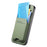 For Nothing Phone (4a) Pro Case Cloth Texture Leather + PC + TPU Phone Cover with Card Holder Kickstand - Green - 3
