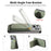 For Nothing Phone (4a) Pro Case Cloth Texture Leather + PC + TPU Phone Cover with Card Holder Kickstand - Green - 5